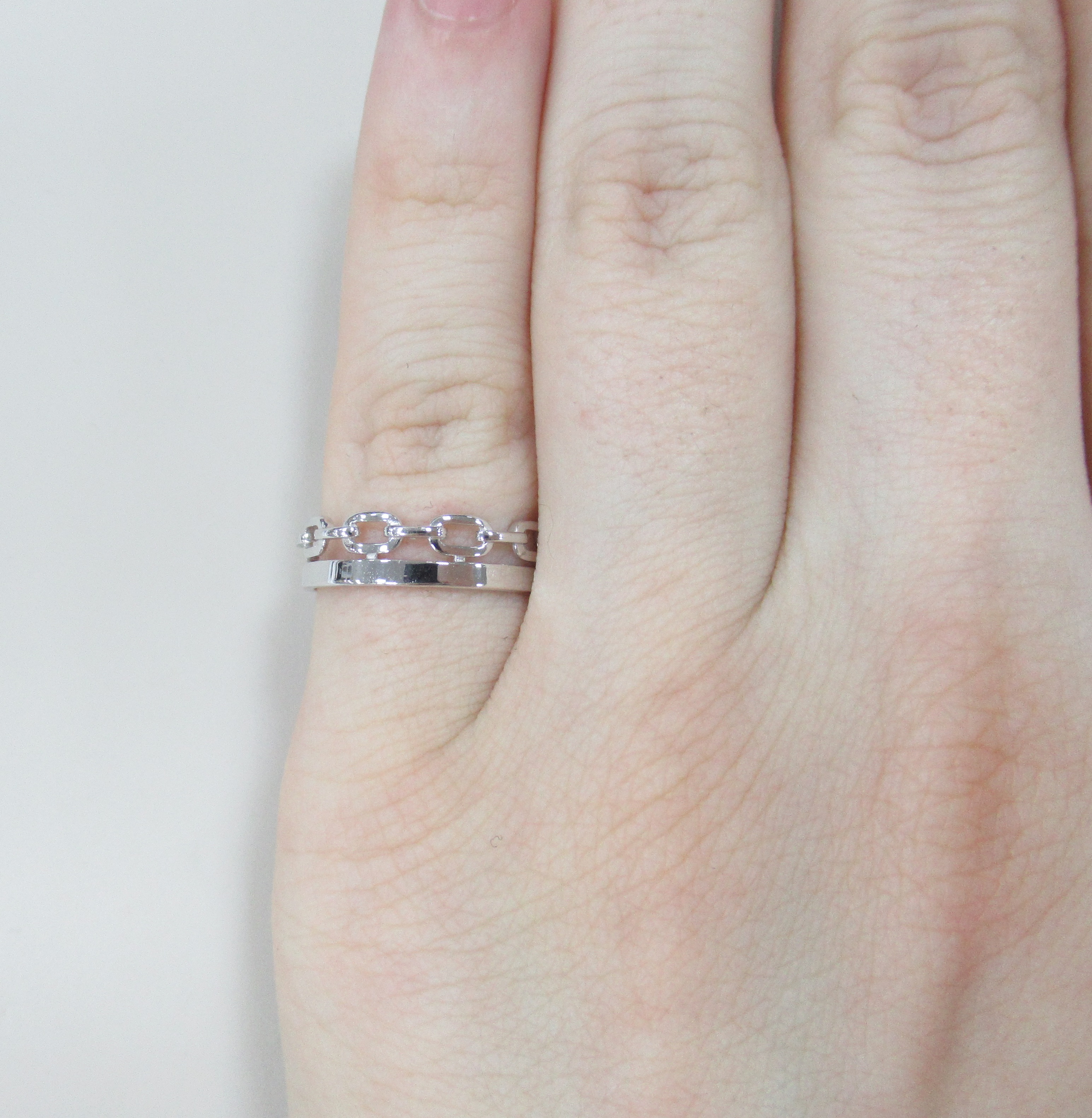 Золотое кольцо 585 пробы; белое золото; родий;